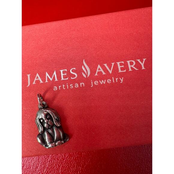 James Avery Retired Shaggy Spaniel Dog Sterling Silver Charm Cleaned & Polished - Picture 2 of 8